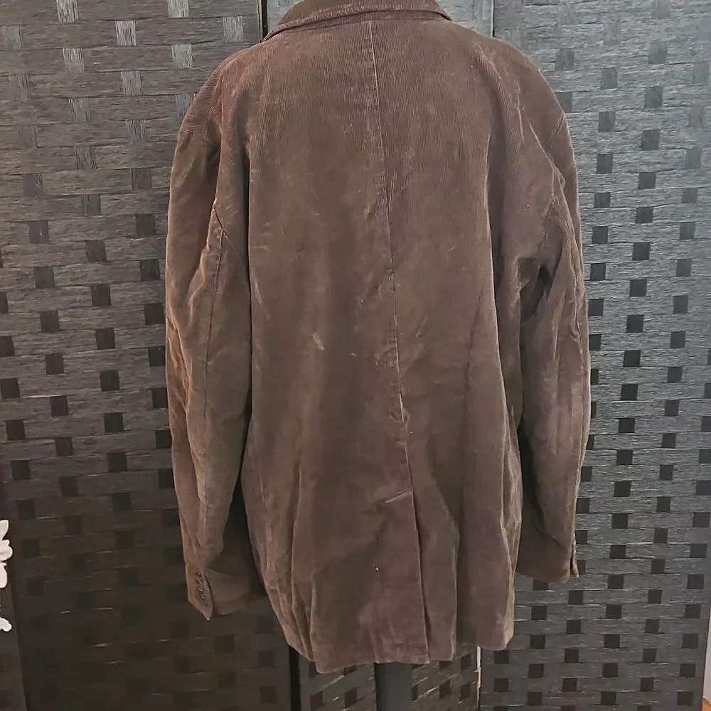 J Crew Men's Brown Corduroy Jacket Size XL